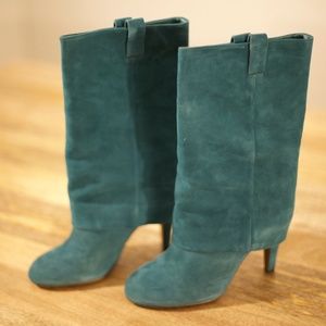 ASH Teal Suede Boots